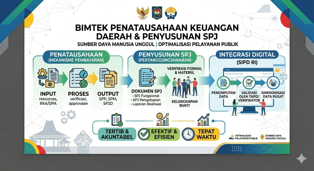 Deskripsi Bimtek Penatausahaan Keuangan Daerah & Penyusunan SPJ