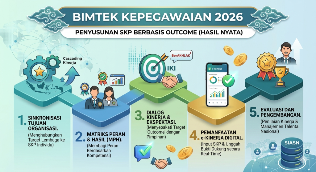 Bimtek Kepegawaian Penyusunan SKP Berbasis Outcome