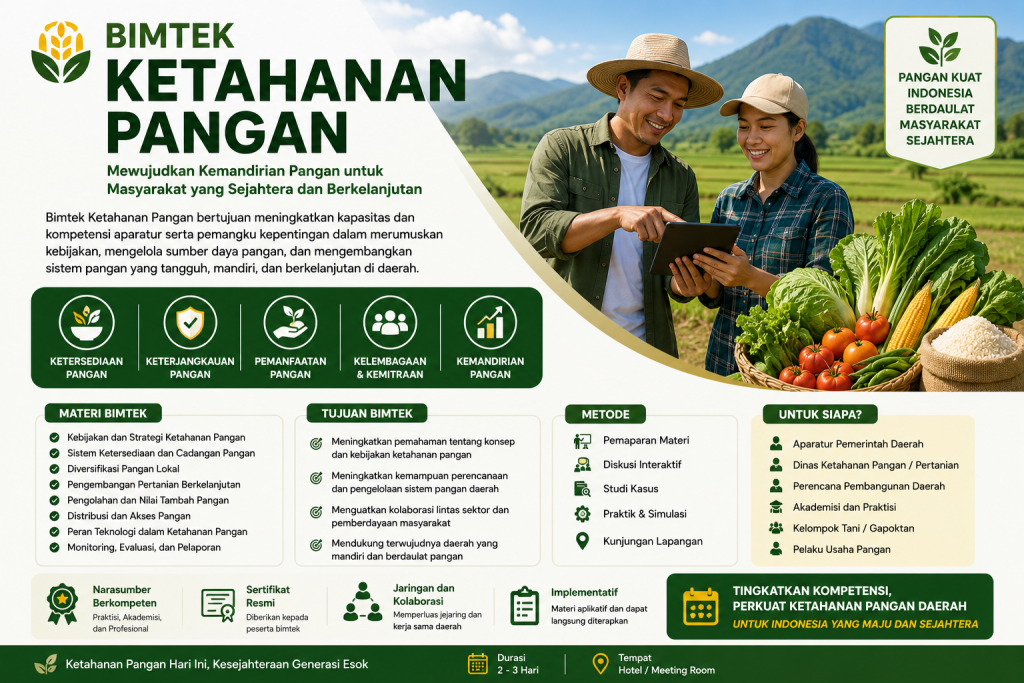 Poster Bimtek Ketahanan Pangan