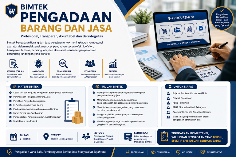 Poster Bimtek Pengadaan Barang Jasa