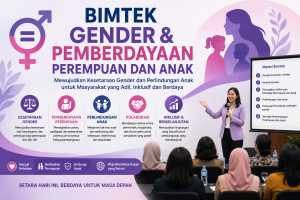 poster Bimtek dan pelatihan Gender & Pemberdayaan Perempuan dan Anak