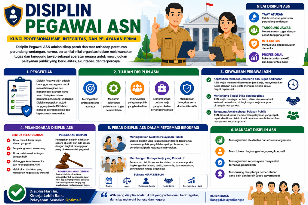 Poster Bimtek Kepegawaian Disiplin Pegawai Asn