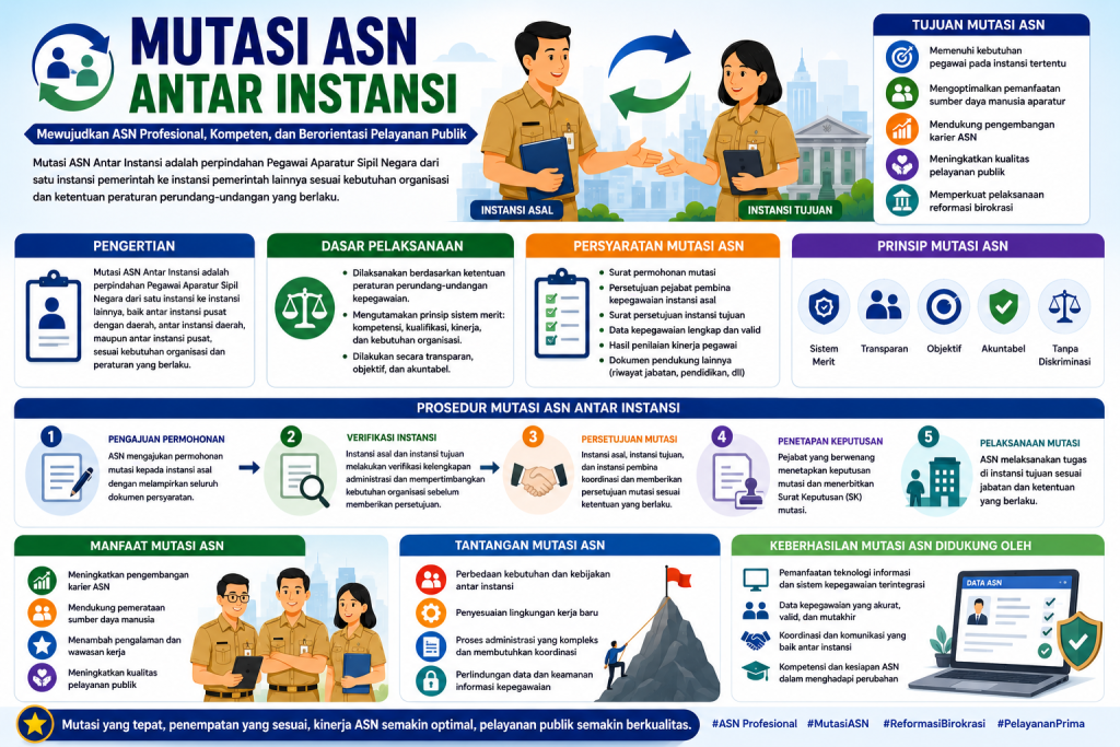 Poster bimtek kepegegawaian mutasi ASN antar instansi