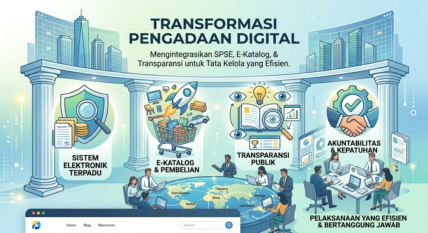 Poster Bimtek PbjSistem Pengadaan Secara Elektronik (SPSE)