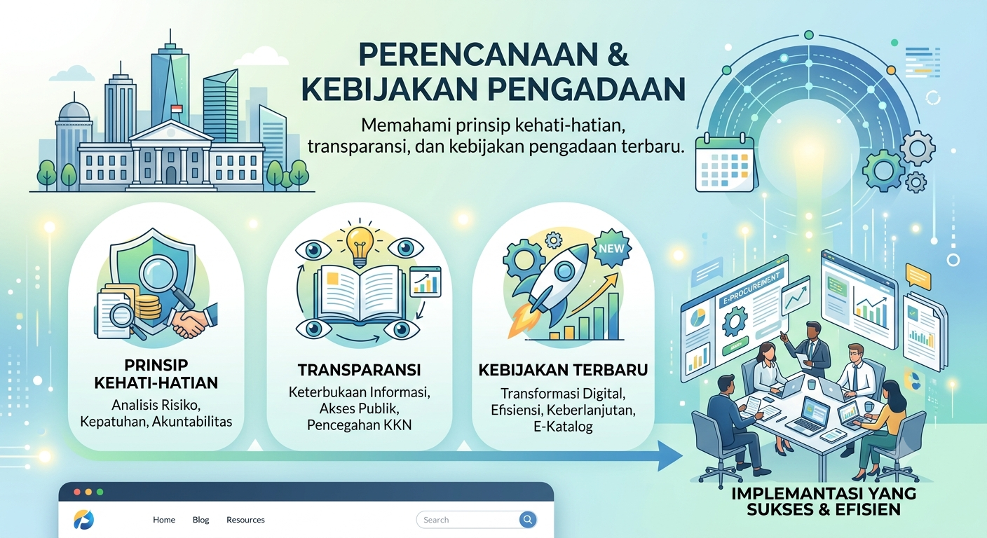 poster Perencanaan dan kebijakan pengadaan