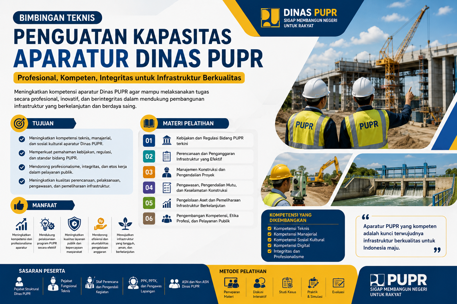 poster Penguatan Kapasitas Aparatur Dinas PUPR