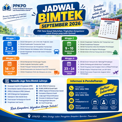Jadwal Bimtek September